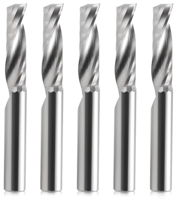 EU_Hozly, punte fresa 6 mm x 22 mm a candela singola in carburo, punte pantografo CNC, attrezzi macchinario incisione, confezione da 5