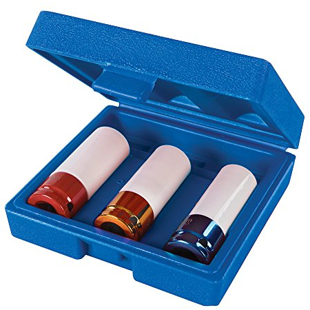 Silverline 990253 Radmutterneinsätze, Mehrfarbig, 1/2 Zoll, 3 - Teilig Satz