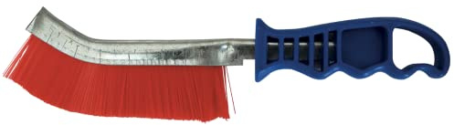 LEMAN 740206 - Cepillo manual nylon mango plastico azul decapado suave 265x140x30