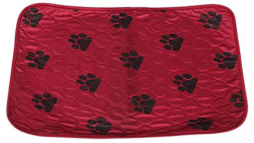 SOULONG Pee Matte Pads Hunde Welpen Inkontinenz-Unterlage Waschbar bis 60° Saugfähig Wiederverwendbar Wasser-undurchlässig 4-Schicht Design (40 * 60cm-Rot)