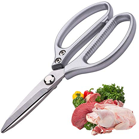 Kitchen Scissors Heavy Duty,Stainless Steel Multi-Purpose Utility Kitchen Scissors,Kitchen Shears Food Scissors Cooking Scissors for Poultry,Fish,Chicken,Bones,Meat,Dishwasher Safe