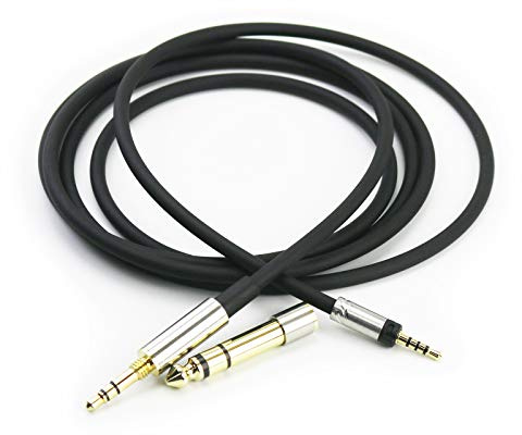 Câble audio de rechange avec connecteur de verrouillage compatible avec casque Sennheiser Momentum, Momentum 2.0, Momentum 3 sans fil, HD1 1,2 m