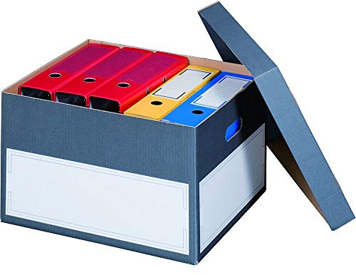 karton-billiger 10 Stück ArchivschachtelnPremium mit Boden und Deckel zur Ablage von Ordnern A4