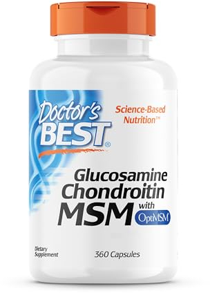 Doctor's Best, Glucosamin-Chondroitin MSM, mit OptiMSM, 360 Kapseln, Laborgeprüft, Sojafrei, Glutenfrei, Ohne Gentechnik