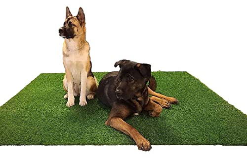 LOMANTOWN Turf Grass for Dogs Artificial Fake Grass Pad Trainer, 1.8m x 1.8m Dog Grass Potty Pad