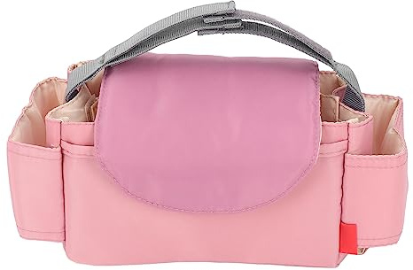 Baby-Wickeltasche, Schmutzabweisende, Wasserdichte Kinderwagentasche mit Mehreren Taschen für Ausflüge (Rosa)