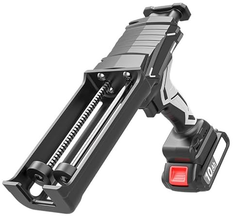McbeAn Cordless Caulking Gun, Electric Double-tube Adhesive Gun Kit With 2.0AH Li-Battery, LED Light, 6 Adjustable Speeds, Constant Speed Function, for Caulking, Filling, Sealing