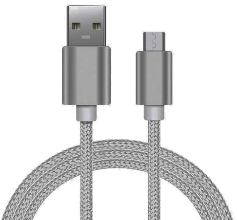 MOBISTAR Micro USB Cable 3M, Android USB to Micro 2.4 Cable Nylon Braided Tangle-Free Micro Charging Cable For Samsung S7/S6/S5, Motorola, Nokia, Sony, PS4 (3m, Grey)