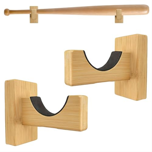 NVAAV Baseballschläger-Wandhalterung – Wandhalterung für Schlägerdisplay – Stabiler Ständer für Softball – Burlywood