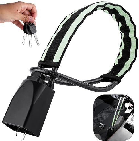 Canne Antivol Voiture pour Volant - Bloc Volant pour Auto, Camping-Car, Fourgon et Camion - Technologie Luminescente Dissuasive - Sécurité Maximale contre Vols & Effractions