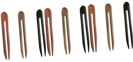 Ipetboom 9 Retro U-förmige Haarnadel Retro-haarstab Vintage U-förmige Haarnadeln Haarnadeln Haargabeln Aus Holz Haarspange Tiara Hölzern Haarnadel Aus Holz Einfach