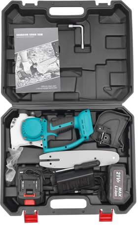 Kettensäge Elektrisch, 8 Zoll Funk-Kettensäge, 25000rpm Elektro-Kettensäge Baumsäge Einhandsäge Leistung 400W 220V für das Schneiden von Holz, Ästen und Sträuchern