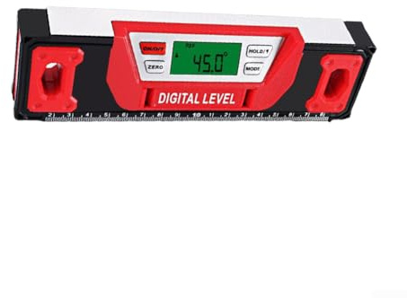 Digitale Wasserwaage, digitale magnetische Wasserwaage und Winkelmesser, LED-Display, Neigungsmesser, IP67 wasserdicht (20 cm)