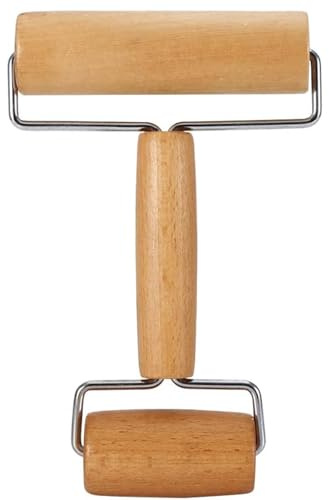CYTGOUPER Small Rolling Pin,Rolling Pins for Baking,Wooden Dough Roller Pizza Roller for kitchen essentials Pastry Tortilla Pizza Cookie(4.13in, 2.36in)