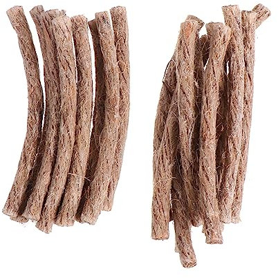 GALPADA Fire Starter Rope Waxed Hemp Cord 20pcs Survival Wick Lighter for Outdoor Camping Bbq and Campfire