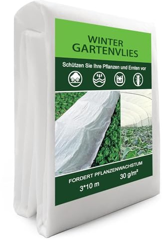 Neegool Toile non-tissée d'hiver pour plantes - Protection contre le gel - 3 x 10 m - Respirante - Protection contre le gel, les oiseaux et les insectes - Résistante aux UV