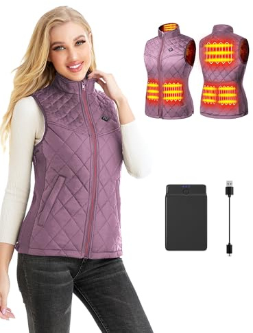 Heated Vest for Women,Heated Gilet with Battery, Heated Jacket Body Warmer