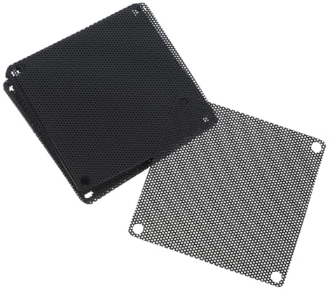 HEALSOPTHY 10 Stückpc Gehäusefilterabdeckungen aus Schwarzem PVC mit Atmungsaktivem Design zur Staubfilterung für Lüfter zur Verlängerung der Lebensdauer
