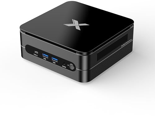 DREAMFYRE Core i7-12700H Mini PC (up to 4.7GHz), 16GB DDR4 512GB SSD, Compact Desktop 4K Triple Display, Type‑C/HDMI/USB 3.2, WiFi 6 & BT 5.2, Micro PC for Home, Office and Gaming
