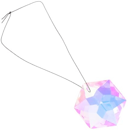 OFFSCH Atrapasueños De Prisma De Cristal Novedad Colgante para Dormitorio Aniversario De Bodas Adorable Adorno Prisma De Cristal Colgante para Ventana