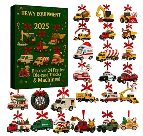 Giocattoli 'Avvento di Natale 2025 - Calendario creativo per il conto alla rovescia delle festività, mini regali giornalieri, ornamento portatile dal design robusto e ricaricabile | Emozionante sc