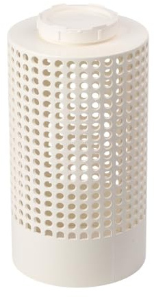 Cubo de compostaje subterráneo, convertidor de residuos de PVC para jardín y cocina con filtro de drenaje, color blanco, 160 mm