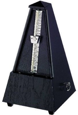 Wittner 845161 Schwarz Metronom, Pyramidenform, Kunststoff-Gehäuse