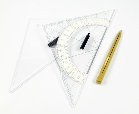Navigation Ausbildungsset Kursdreieck Anlegedreieck Marinezirkel