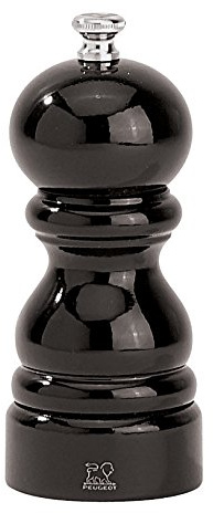 Peugeot Paris Macinapepe, Trä, Lackad Svart, Höjd: 12 cm