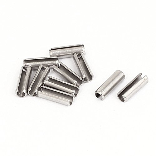 Aexit 10Stk. Stifte M3x10mm 304 Edelstahl Hohlsplinte Spannhülsen Holzstifte Spannstifte Befestiger