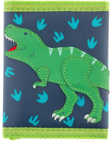 Stephen Joseph Unisex Kids Toddler Wallet, Dark Blue Dino
