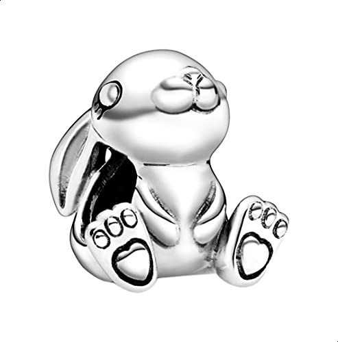 PANDORA Charm Nini il coniglio argento 798763C00, misura unica, Argento sterling, Non pertinente.