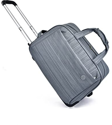 FEEIMOL Trolley Reisetasche mit Rollen Unisex Grau | Trolley Handgepäck, Damen und Herren