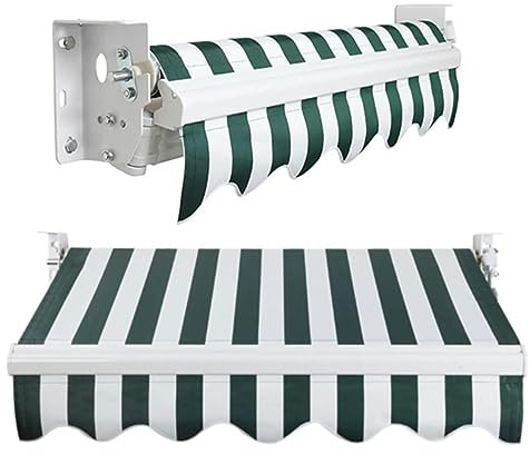 Tenda da Sole Retrattile Tenda da Finestra per Porte e finestre Tenda da Sole in Poliestere Tenda da Sole Protezione Solare Resistente all'Acqua per Negozi di ristoranti sul Ponte