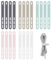 Thapncow 20 bridas de silicona para cables, bridas de silicona reutilizables, organizador de cables de silicona colorido, bridas elásticas reutilizables para cables