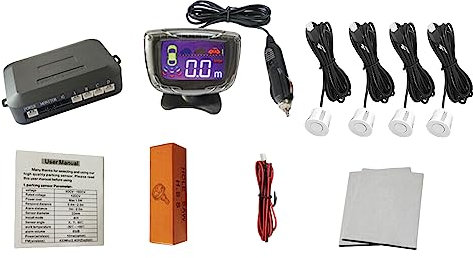 KACEPAR Kit di sensori radar per auto wireless, DC 12 V con rilevamento distanza: 0,3 ~ 2,0 m/11,8-78,8 pollici, sensore di parcheggio di retromarcia