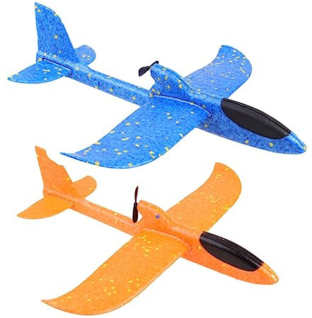 KOMBIUDA 2 Stück Schaumstoff Flugzeug Spielzeug Handwurfflugzeugmodell Lernspielzeug Für Kinder