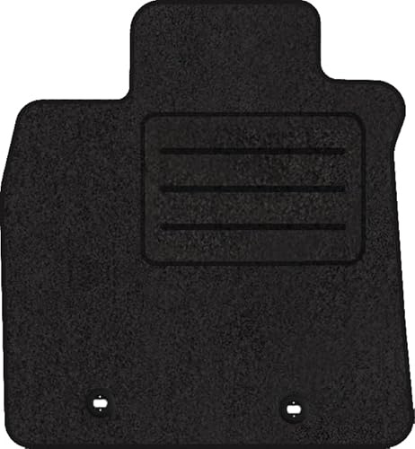 Fußmatten Velours Autoteppich passend für Toyota AVENSIS III Fahrer schwarz