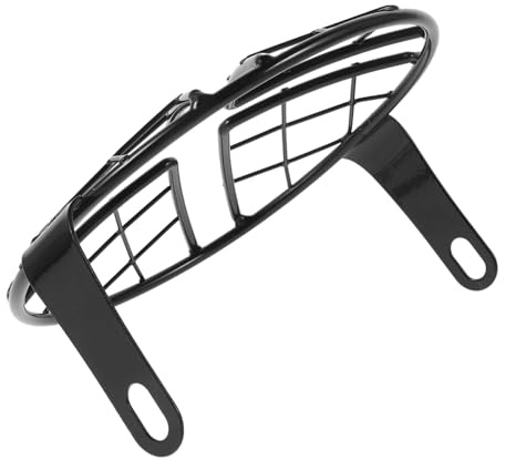 Zerodeko Protector Antiniebla de Negro Faros a Resistente Metal de Motocicleta de Frontal Deformaciones Cubierta de Rejilla Luz y Protección