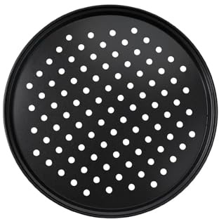 SkyjOy Plato Pizza Bandejas antiadherentes for Pizza, Bandeja for Hornear con Agujeros, Plato Hondo Redondo, Molde Bakewave, Herramientas de Cocina for 24,5/28/32 cm(32cm)