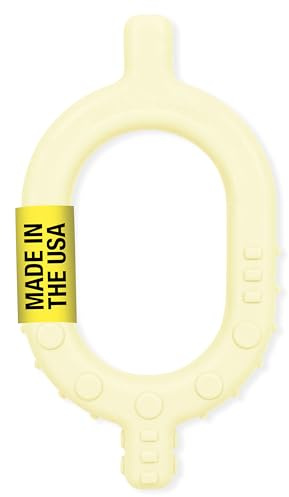 ARK Baby Grabber Sensory Chew, Baby Teether, Sensory Toys for Developing Speech and Feeding Skills, Medical-Grade Oral Motor Therapy Tools, Soft, Light Yellow
