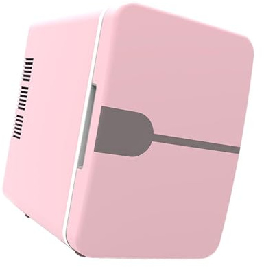 rongweiwang Mini mini-frigo portable 4L pour vos produits de beauté, boissons, cosmétiques et maquillage. Idéal pour la maison et les déplacements, Rose