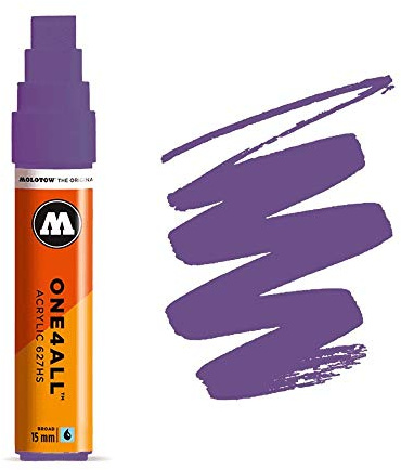 Molotow ONE4ALL Acrylic Paint Marker, 15mm, Currant, 1 Each (627.207)