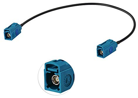 Eightwood DAB Antenne Fakra Adapter Auto Radio TV DAB GPS Fakra Z Buchse(Jack) auf Fakra Buchse Pigtail Fakra Kabel RG174 12inch 1ft 30cm für Seat Skoda VW Golf MEHRWEG