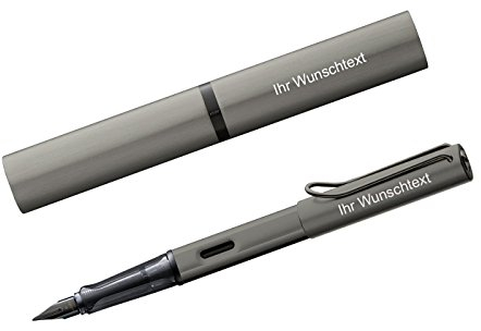 Lamy Füllhalter Lx Ru Modell 057, Feder F, inkl. Laser-Gravur, Farbe Ruthenium