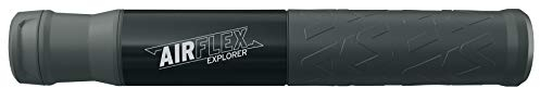 SKS GERMANY AIRFLEX EXPLORER BLACK Fahrradpumpe für Mountainbike-Reifen, Fahrradzubehör (Luftpumpe mit SV & AV Anschluss, Fahrradzubehör mit Weichkomponentengriff, max. Druck: 5 bar / 73 PSI), schwarz