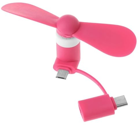 Diarypiece 2 En 1 Type C Micro USB Mini Ventilateur Refroidisseur Pour Téléphones Portable Type-C USB -C Pour Téléphone Portable Ventilateurs De Refroidissement