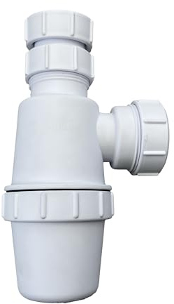 Telescopic Adjustable Bottle Trap - 40mm (1.1/2') Basin Waste Sink Waste Kit, Sink Waste, Multi-Fit, Manufactured to EN2574-1, 75mm Water Seal