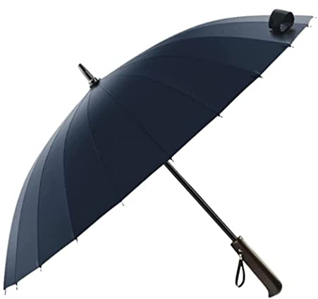Sturmfest Regenschirm Regenschirme Golfschirm, Großer Tragbarer Regenschirm, Winddicht, Automatisch Öffnender Stockschirm, Regenfester Baldachin, Belüfteter Regenschirm Schirm Stark ( Color : Black )