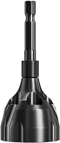 WHAPELQ Deburring External Chamfer Tool With Hss Blade, Deburring Drill Bit, Quick Release Hexagon Shank, Clean Bolt Ends Hex Shaft Black